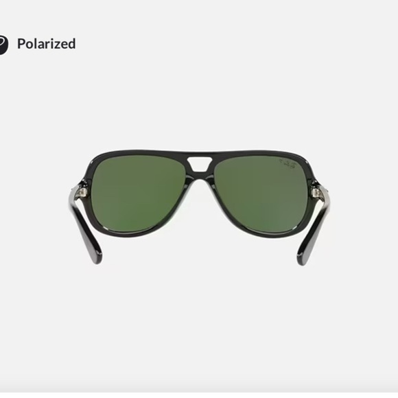 Ray-Ban RB4162 Polished Black FRAME Grey LENSES polarized unisex sunglasses new - Picture 3 of 8